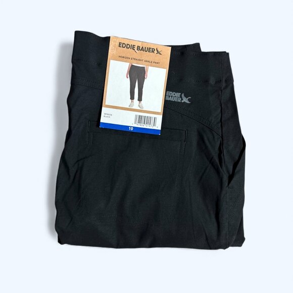 Eddie Bauer Women's Horizon Straight Ankle Pant UPF 50+ Black Size 10 - Picture 7 of 8